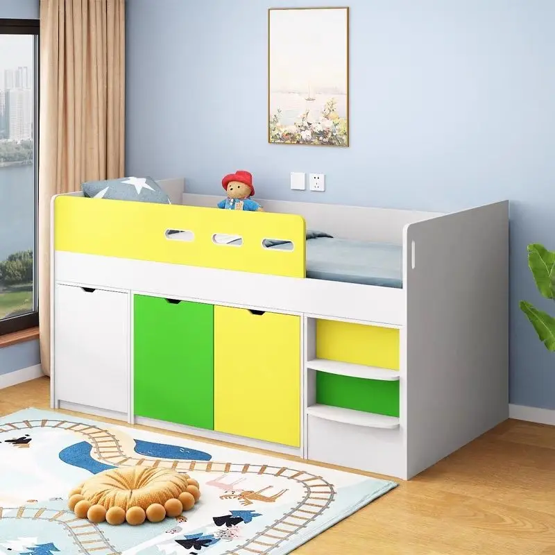 Tatami small apartment wardrobe half-height stairbed multi-functional storage