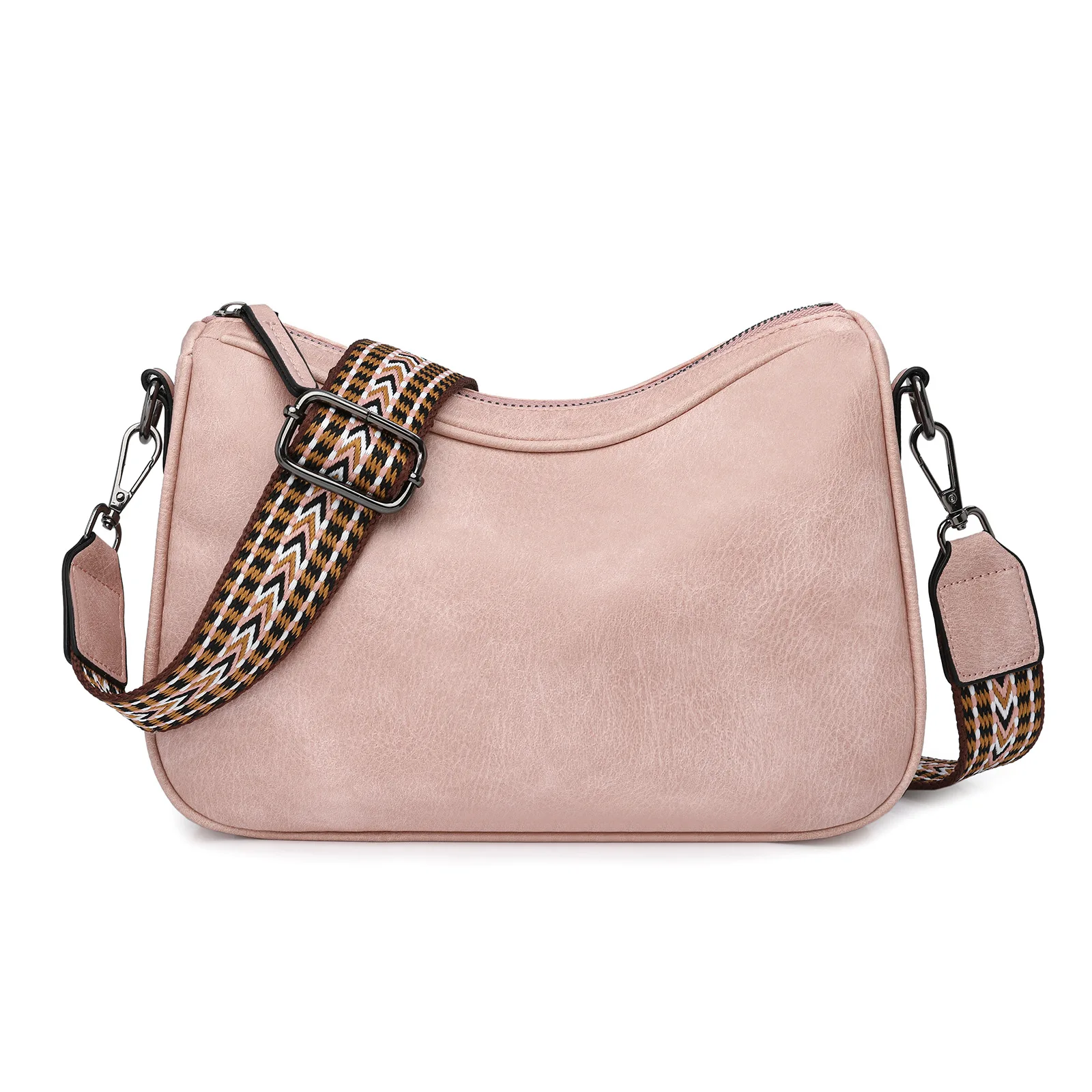 New Women's Pillow Shoulder Bag, Wide Strap Crossbody Purse with Adjustable Buckle, Minimalist Stylish & Comfortable