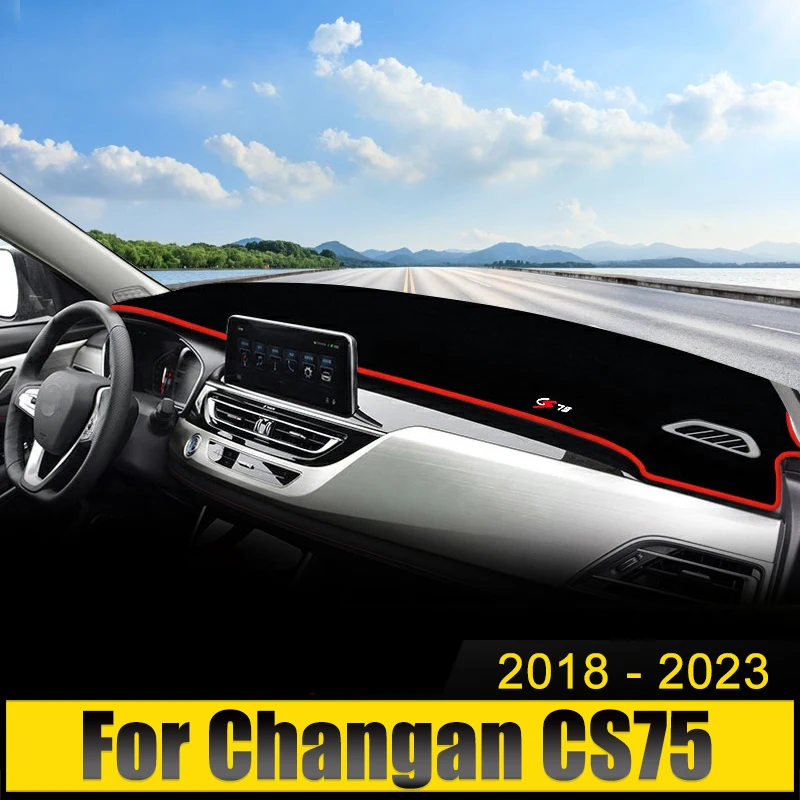 

Car Dashboard Cover Avoid Light Pad Sun Shade Anti-UV Carpets Non-Slip Case Mat For Changan CS75 2018 2019 2020 2021 2022 2023