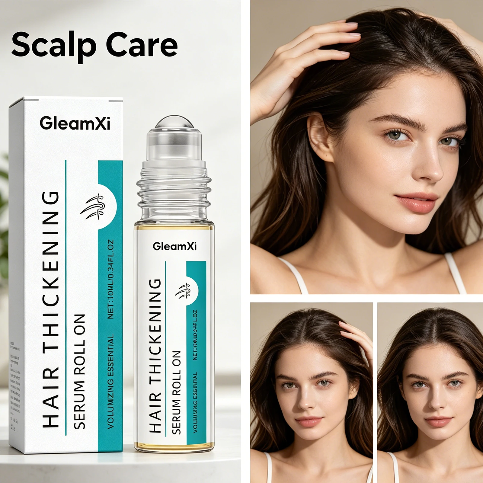 Scalp Care Roller Serum Refreshing Soothing Scalp Massage Oil Moisture Lock Hair Care Essence Massage Treatment Hair Care 10ml