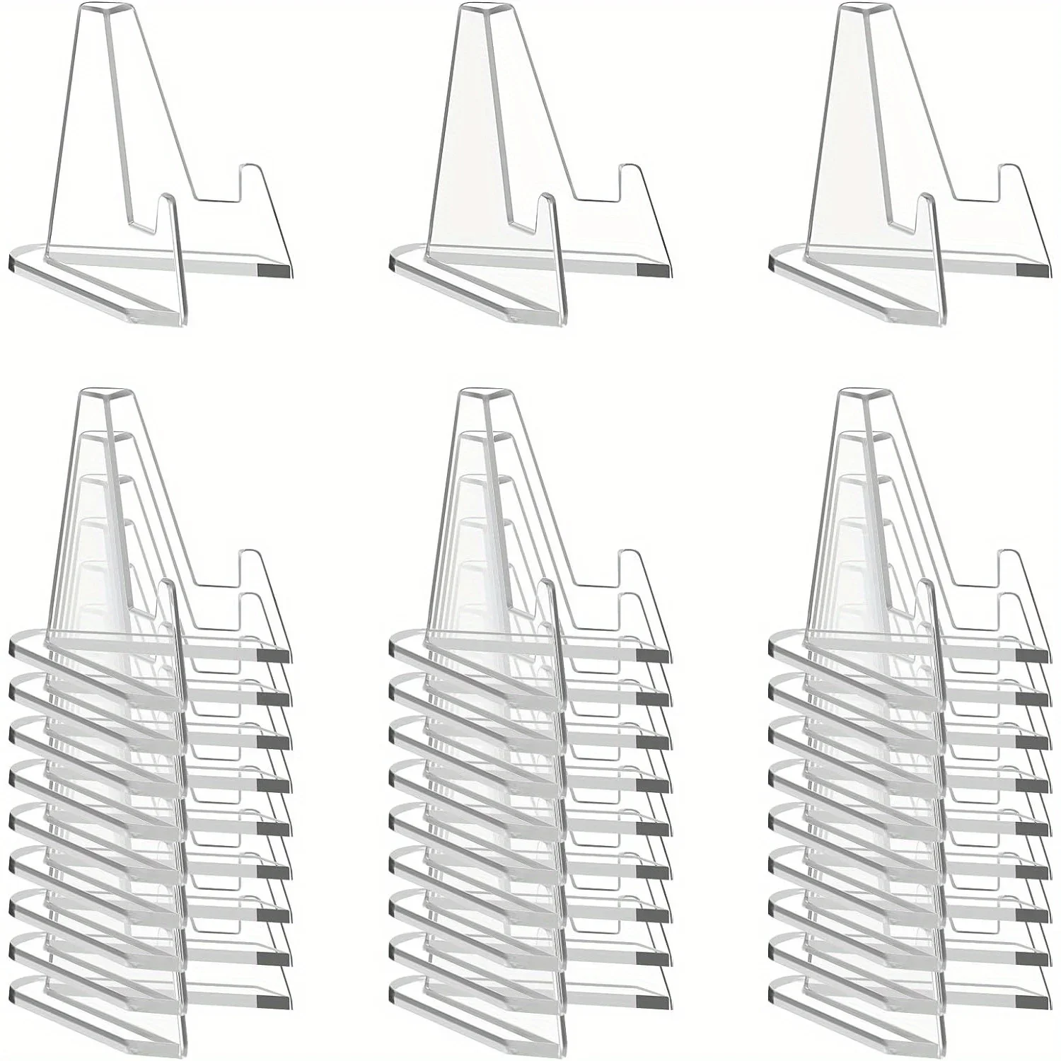 10/30 قطعة عملة أكريليك شفافة عرض موقف بطاقة التداول حامل عملة تذكارية حامل صغير شارة حامل حلية #1