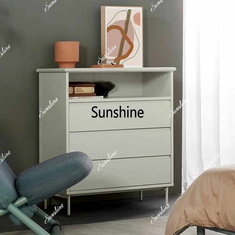 

Скандинавский современный минималистичный шкаф-комод для гостиной, тумба из массива дерева