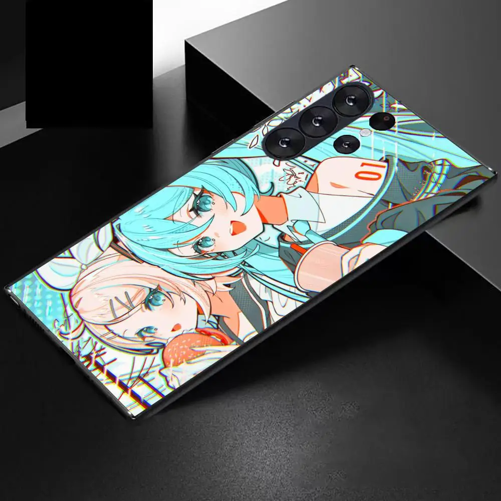 Japan Anime H-Hatsune M-Miku Phone Case For Samsung Galaxy S25 Ultra S22 S23 S24 Ultra S21 S20 5G Protective Soft Silicone TPU