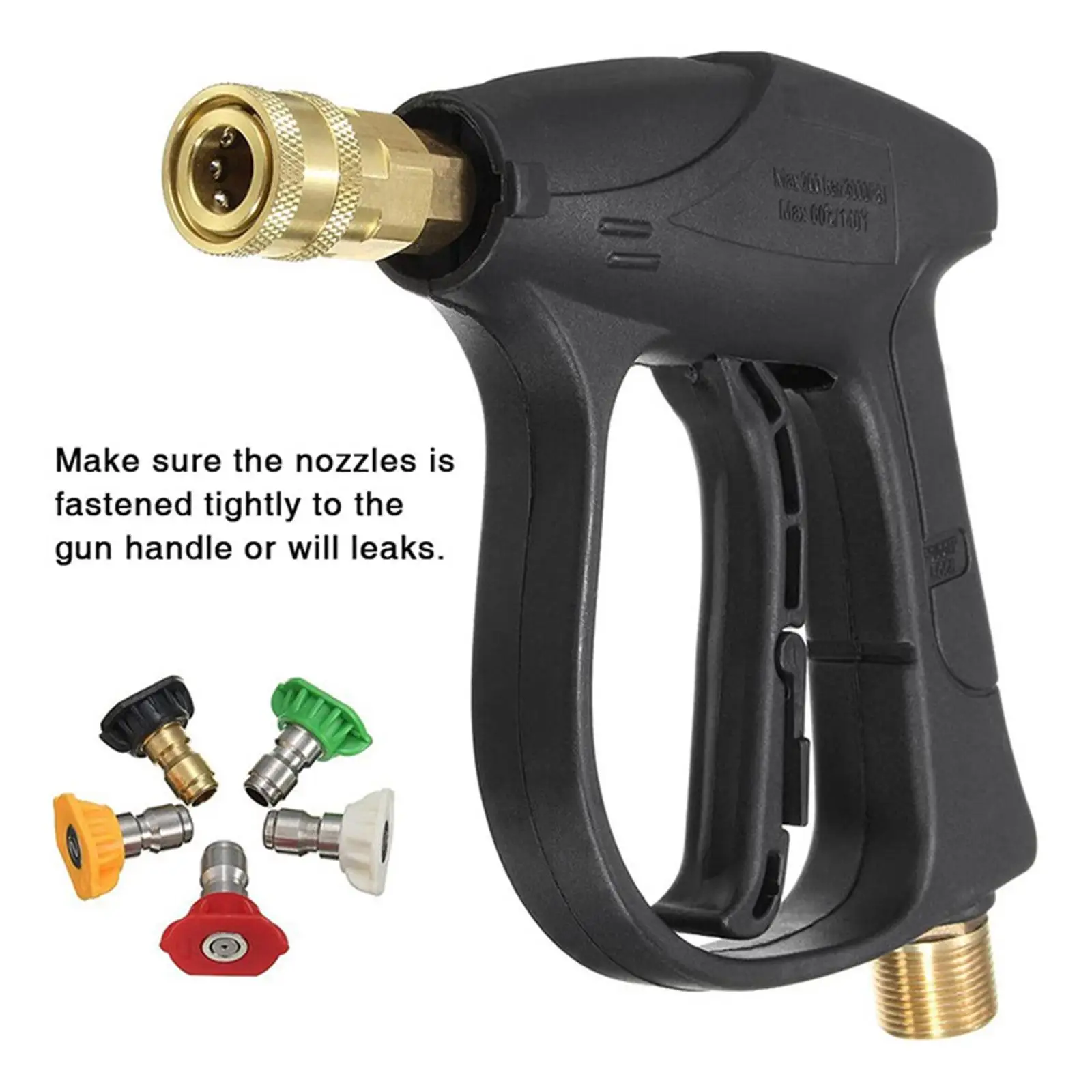 Power Pressure Washer Foam Soap Nozzle Tips Kit schnelle Fitting
