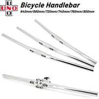 UNO Steering Wheel Aluminium MTB Road Bike Handlebar Riser Flat Bar 31.8* 640 680 720 740 760 800mm Bicycl Handlebar MTB Parts
