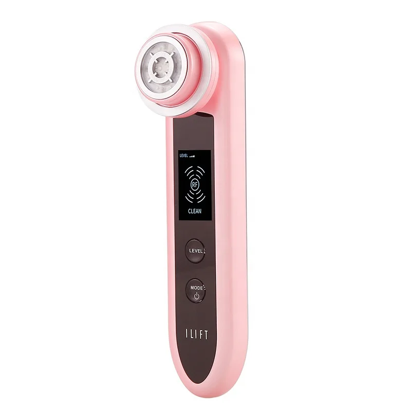 beauty device EMS hot Cold massage radio frequency instrument led ionic introducing cleansing facial massager