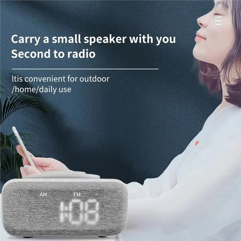 Multifunctional Wireless Charging Bluetooth Speaker Wireless Bluetooth Speaker Swan Night Light Desktop Wake Up Light