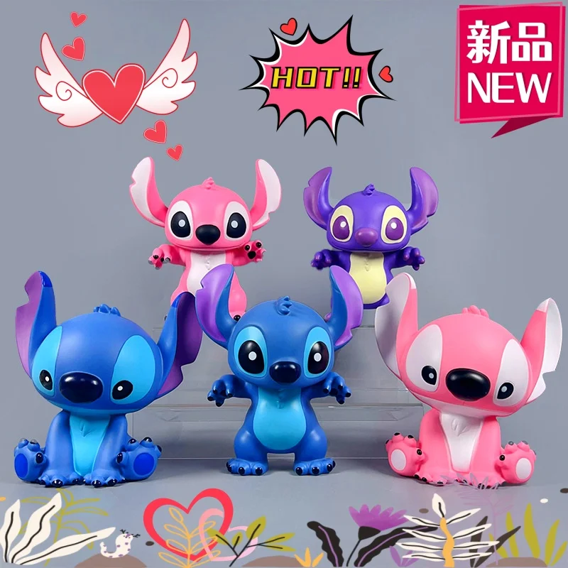 Stitch, Alien Baby, ฟิกเกอร์อนิเมะ, ของเล่นตุ๊กตา 3 มิติ, เครื่องประดับโต๊ะอินเทรนด์, ของที่ระลึก, ของขวัญวันเกิด