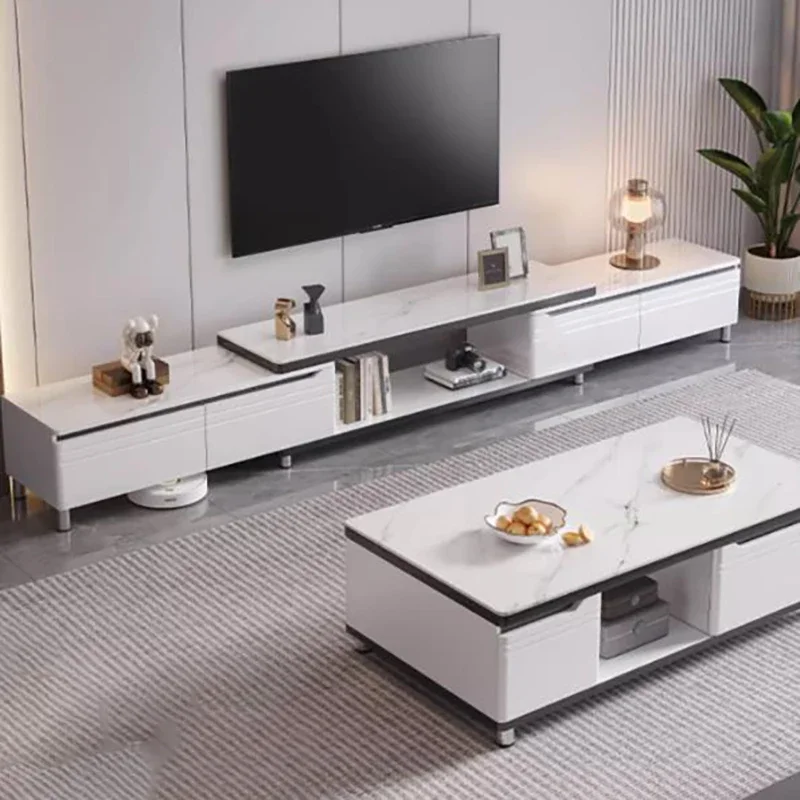 Glamour Retractable Tv Cabinet Unique Modern Storage Simple Display Cabinet Minimalist Elegant Muebles Para El Hogar Furniture