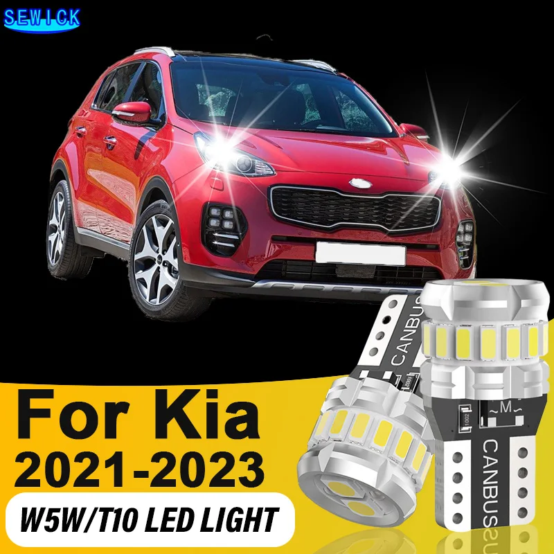

2x For Kia Sportage MK5 5 V 2021 2022 2023 T10 194 501 Led Canbus Car Interior White Instrument Parking License Plate Light 12V