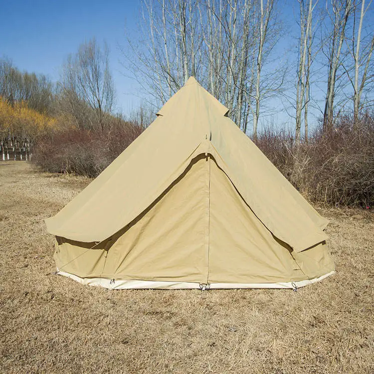 double layer camping cotton canvas  yurt bell tent