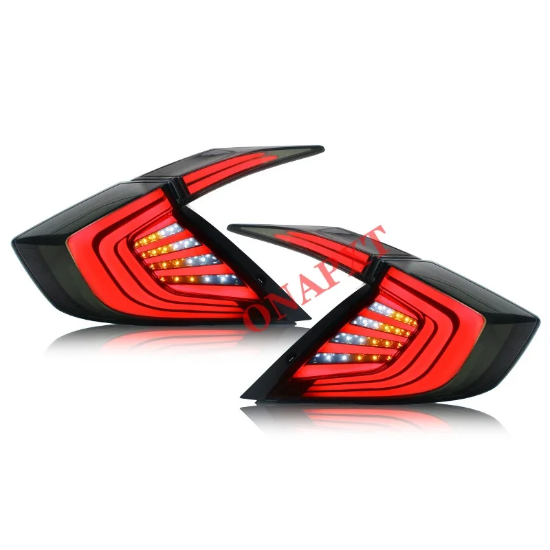 Car Accessories Streaming Turn light LED Tail Light Assembly Refit Taillight Rear Lamp For Honda Civic 2016-2023