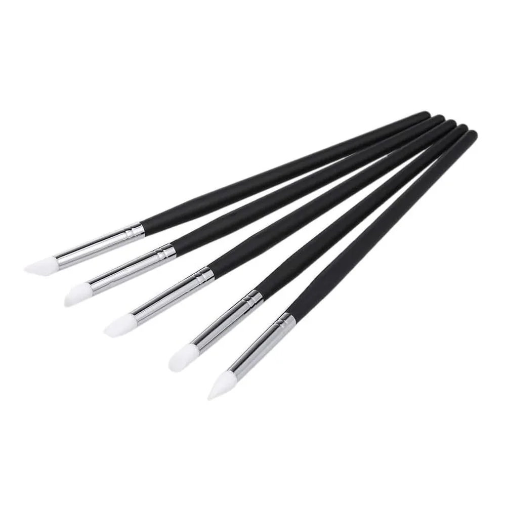 5 Pcs/Set Dental Silicone Brush Pens for Resin Shaping and Trimmer Dental Whitening Carving Pen Set