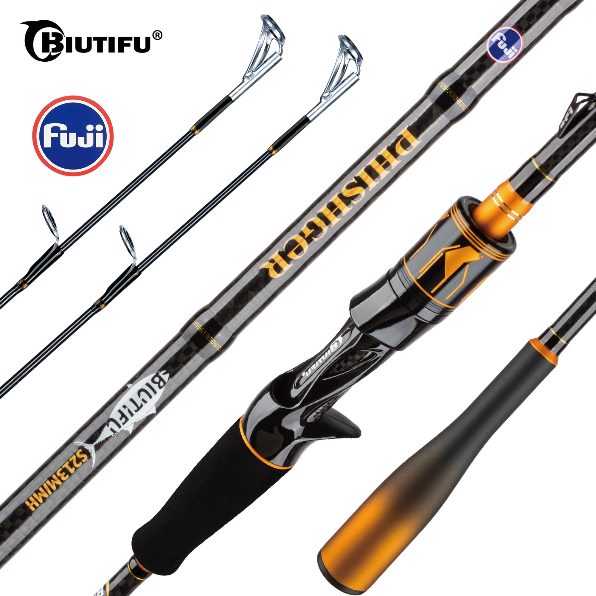 baitcasting rod with 2 tips Baitcaster | Torrent 2-Piece Rod Sensitive Construction Made from 24 MACH 2 Spinning Rod 7ft