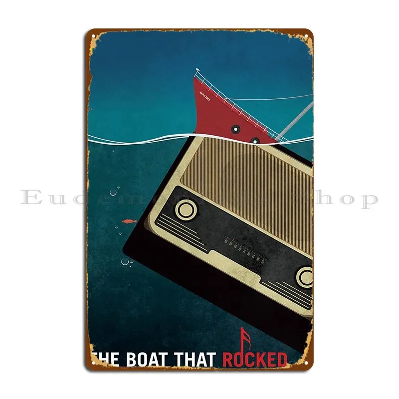 The Boat That Rocked Movie Poster Metal Sign Poster Create Designing Printed Kitchen Tin Sign Poster