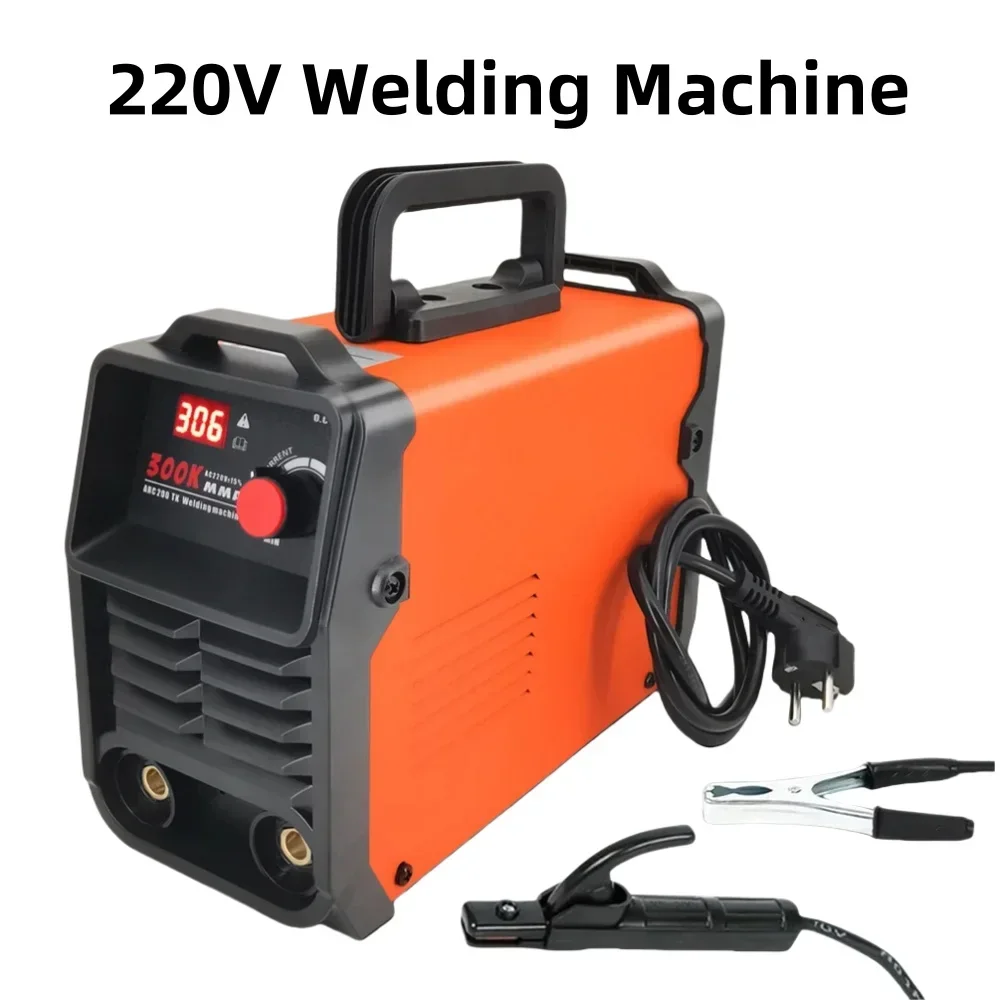 Welding Machine 220V Digital Display LCD Hot Start Welding Machines 300A ARC Welder Machine with Electrode Holder Wire for Home