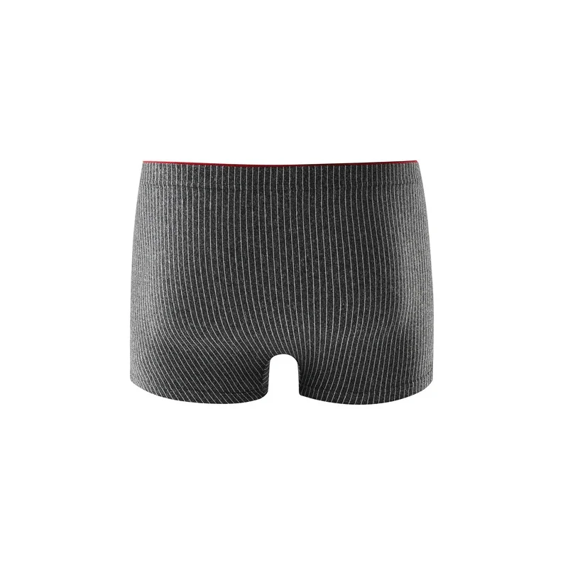 4 pieces of men's boxer underwear Soft, breathable and comfortable men's briefs Striped trendy personality casual loose boxers