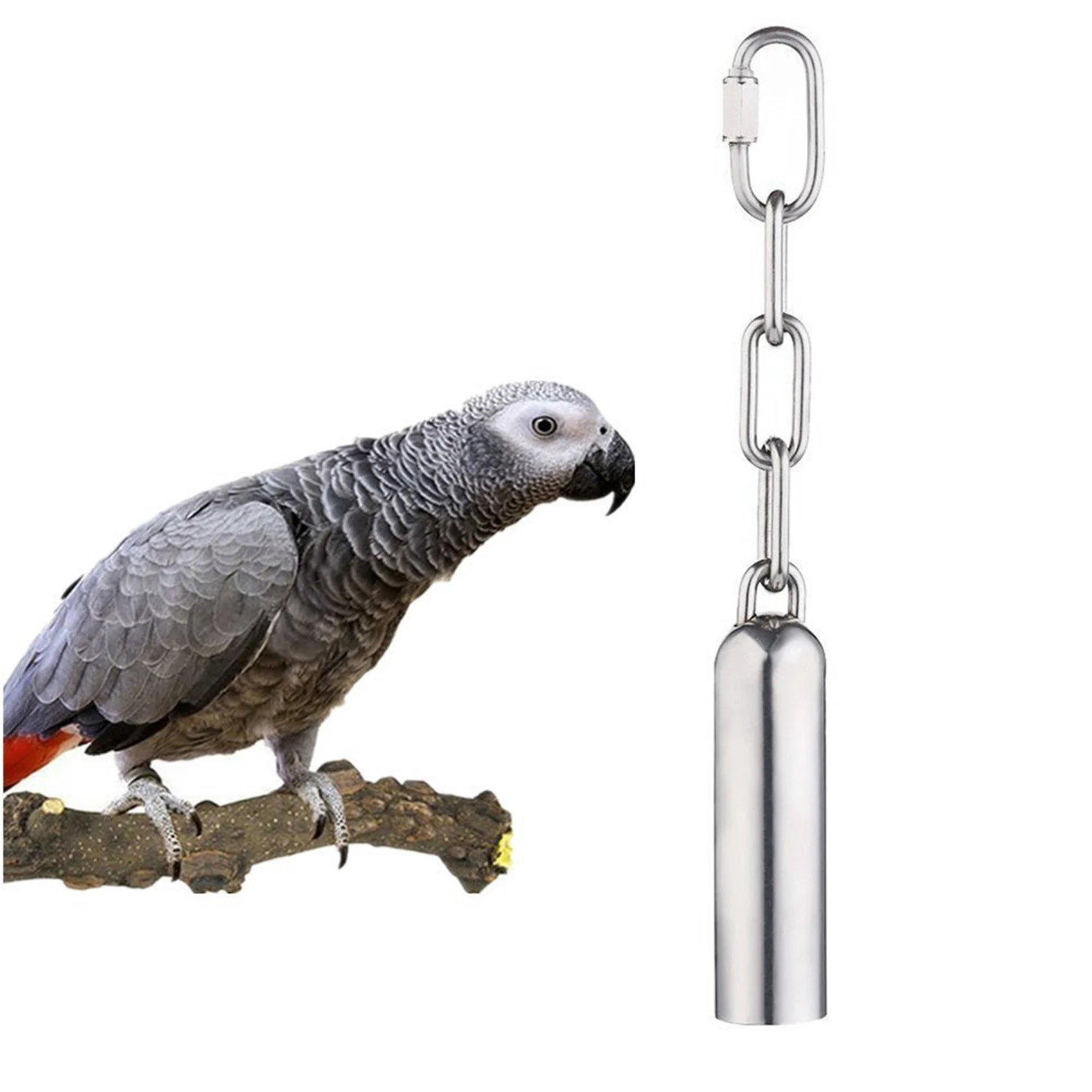 EYFL-2X Stainless Steel Bell For Birds,Heavy Duty Bird Cage For Parrots, African Greys, Mini Macaws, Small Cockatoos