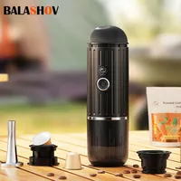 Wireless Portable Espresso Coffee Machine 19 Bar Automatic Heating fit Capsule & Ground Travel Coffee Maker for Camping Office
