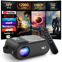 XIWSBY 12000Lumens Mini Android Projector Full HD Portable Proyector Home Cinema Office Camping Outdoor Projector Beamer