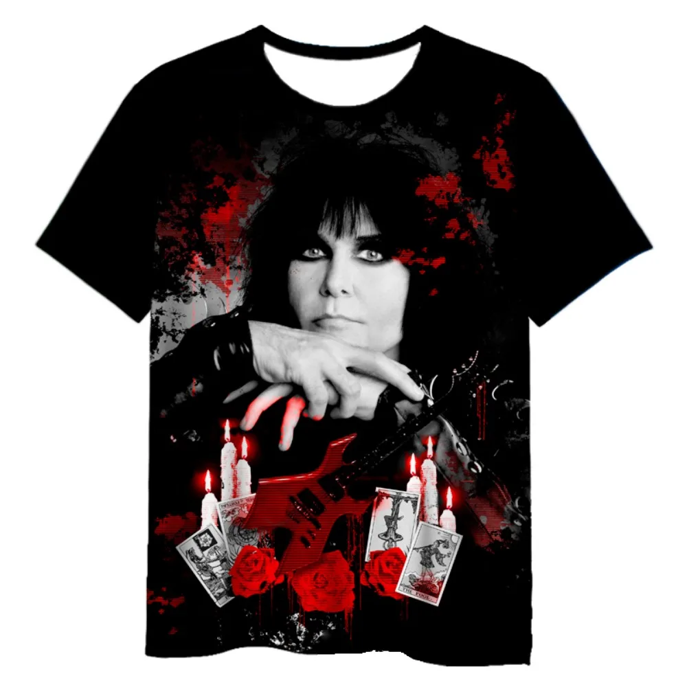 تي شيرت جديد مطبوع عليه فرقة الروك ثلاثية الأبعاد W.A.S.P، ملابس الشارع العصرية للرجال والنساء #4