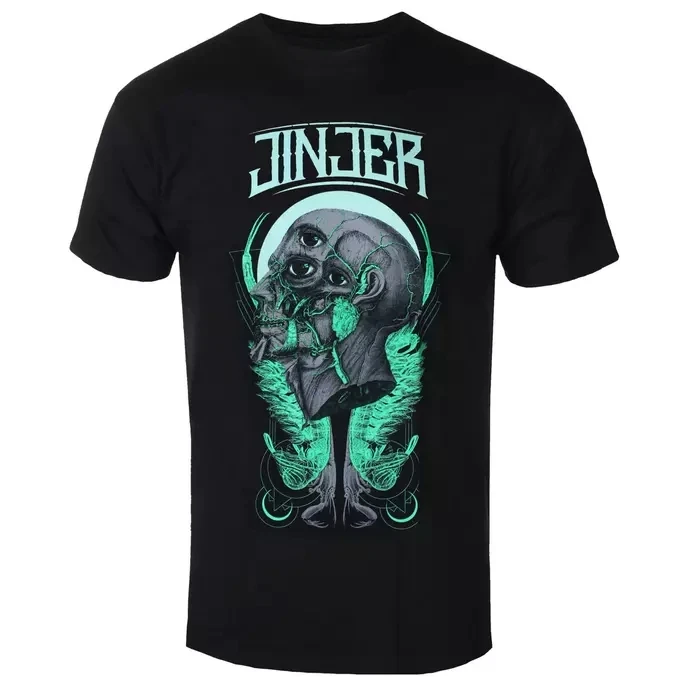 Jinjer Green Serpent Band T-Shirt, 100 % Baumwolle, Grafik-T-Shirt für Herren und Damen, Sommer-Streetwear-Top – Detail 5
