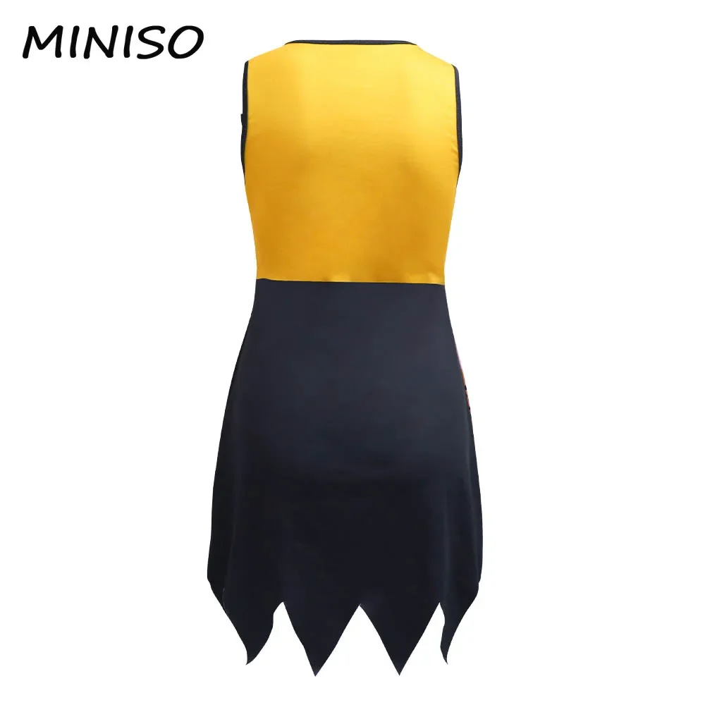 MINISO Disguise Movie Sally Costume Zentai Bodysuit Halloween Cosplay Party Dress Up Woman Gothic Dresses Leggings Jumpsuit