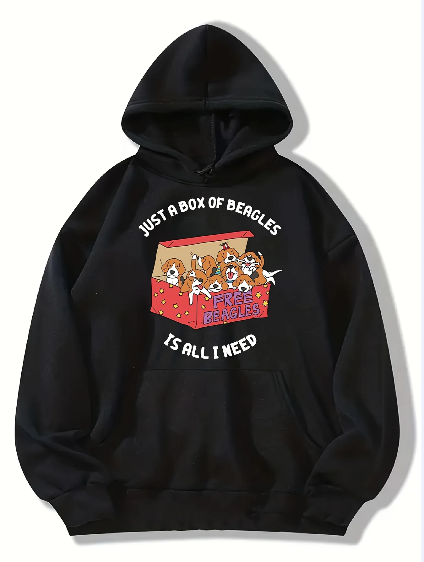 Damen-Kapuzenpullover, süßer Beagle-Hund, Design-Druck, 2025, neues Herbst- und Winter-Top mit Kapuze, langärmelig, Damen-Freizeitkleidung