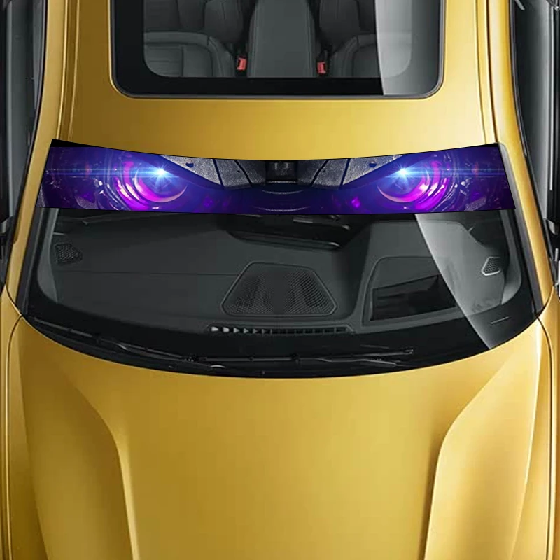 Уникальная наклейка на переднее лобовое стекло вашего автомобиля, предназначенная для привлечения внимания. Это водонепроницаемость, устойчивый к царапинам.