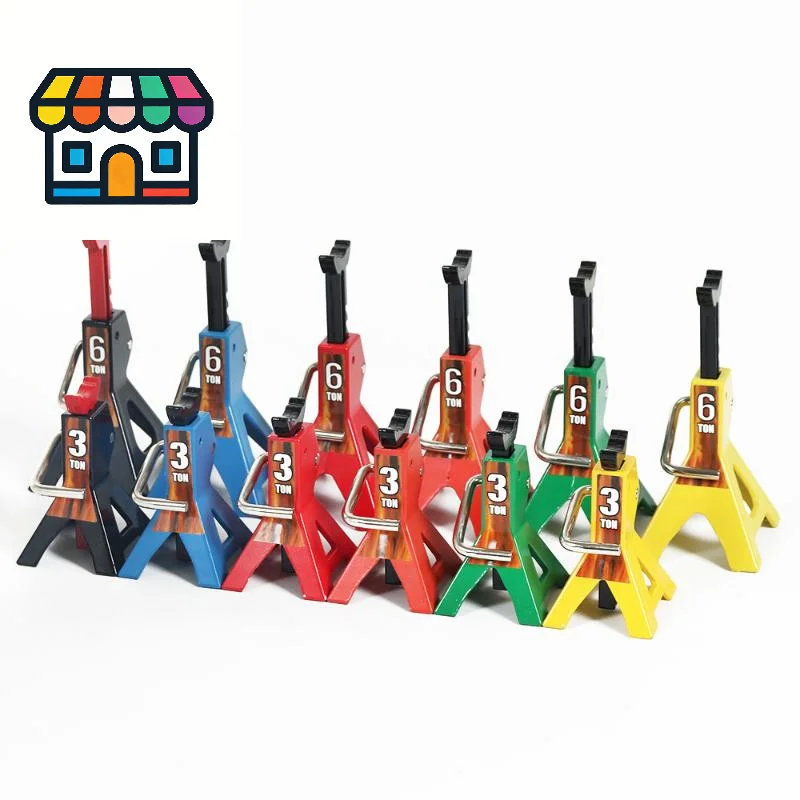 1PCS Car Scale Jack Stands Lift Pair Rack Tire Change Tool For 1/24 1/18 Size