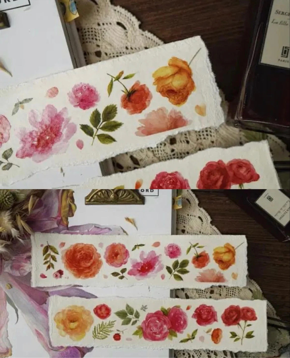 V1- Blooming Flower Washi PET Tape