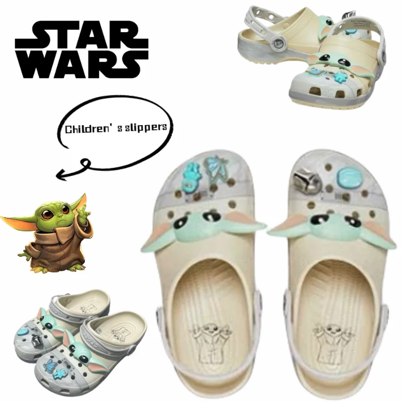 

Star Wars Yoda Personality Lightweight Wear Cartoon Slippers Parent-Child Creative Anime Character Comfortable Beach Slippers