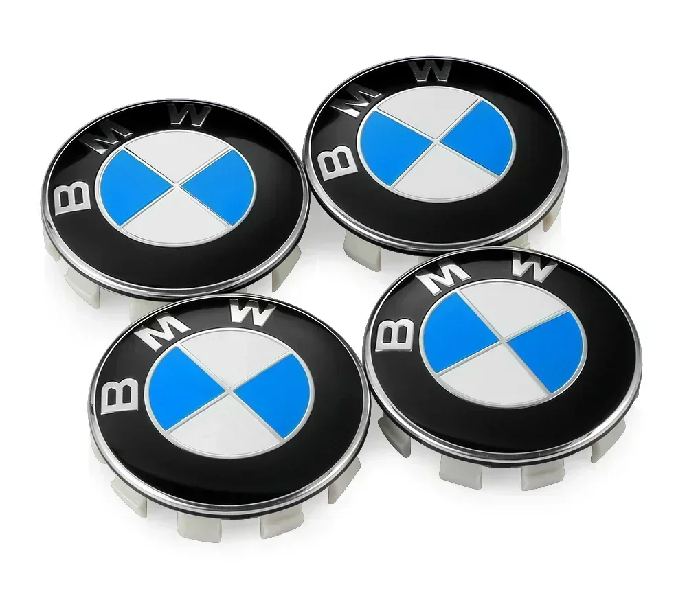 4Pcs 56/68mm Car Wheel Center Hub Cap Auto Rim Covers For E36 E46 E53 E90 E60 E61 E93 E87 X3 X5 F30 F20 F10 G30 Accessories