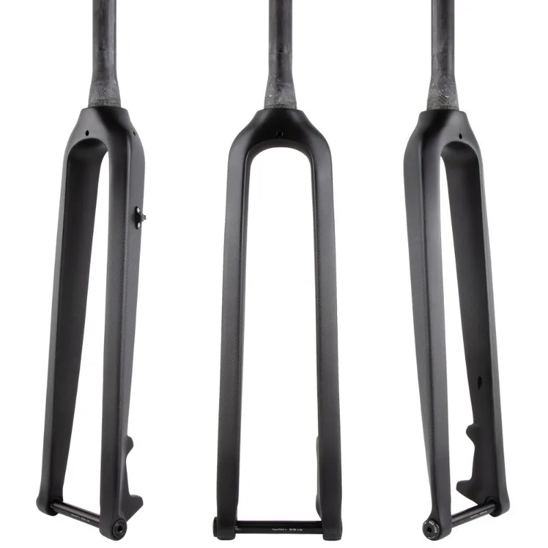 

All Carbon Fiber 26-inch/27.5-inch/29-inch Mountain Bike Front Fork Hard Fork Straight Tube Tubular Bicycle Fork Accessory
