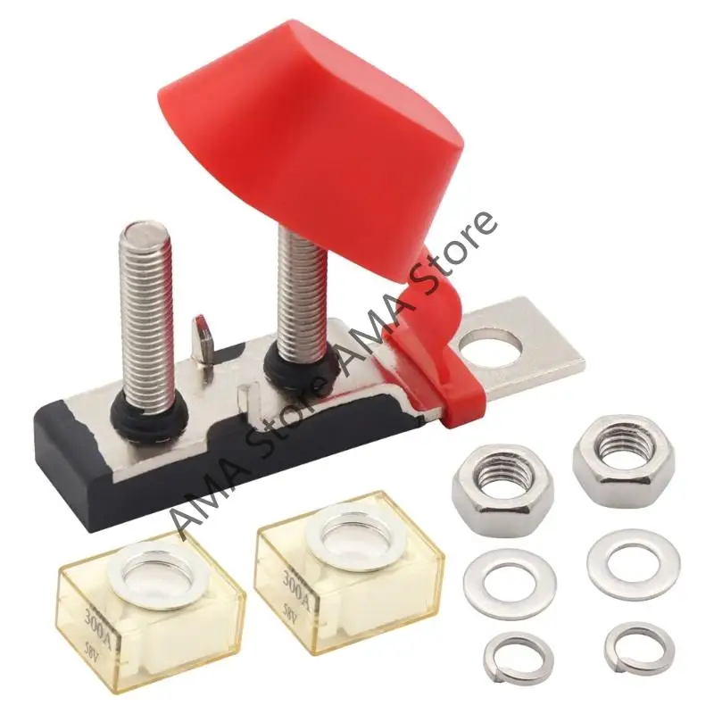 

X7JF Double Waterproof 100-300A Fuses Holder With 2 Sealed Automotive Circuit Protectors For Power Systems