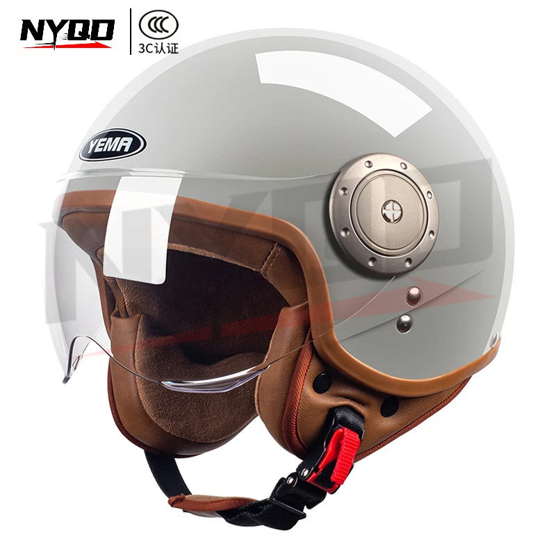 

Mustang Electric Motorcycle Helmet Women's Winter Warm Battery Car Hard Hat Men's Four-season Universal Personalized Half Helmet