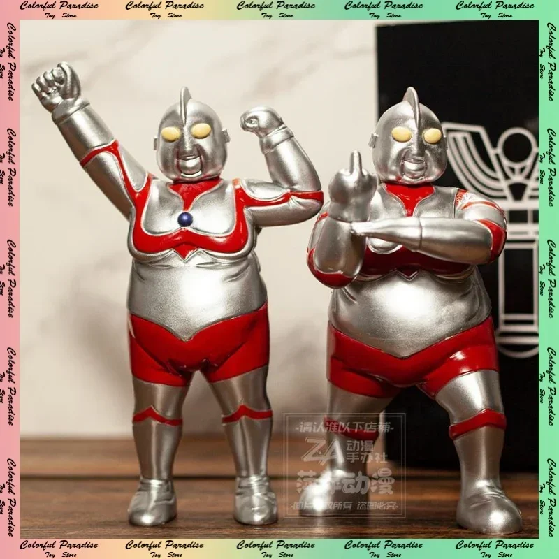 18cm Ultraman Anime Gk Ultraman Obesity Kawaii  Pvc 2022 New Birthday Model Collections Model Kid Toy Surprise Children Toys