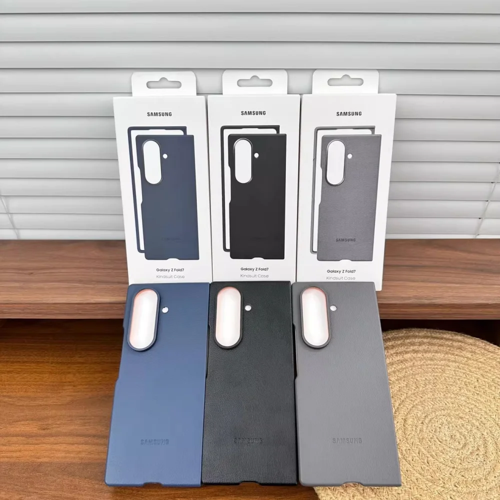 Samsung Galaxy Z Fold 7/6 5G Leather Case Premium Genuine Luxury Leather Phone Case Full Protective Shockproof Shell Fold7 Fold6