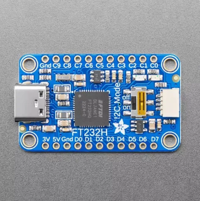 Adafruit FT232H USB to GPIO/SPI/I2C Breakout, Multiprotocol Interface Dev Tool