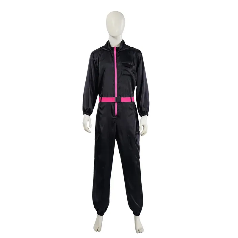 ليو 2025 ملابس الرافقة القائمة على الطراز الكوري أزياء تنكرية سوداء من قطعة واحدة بدلة دالي الهالوين لعب الأدوار ★ ★ ★   كك.