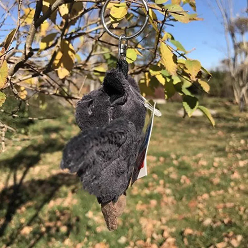 Simulated Animal Black Bat Pendant Bag Decoration Key Ring Chain Wild Nature Zoo Fly Mouse Plush Toy Stuffed Doll Girl Boy Gift
