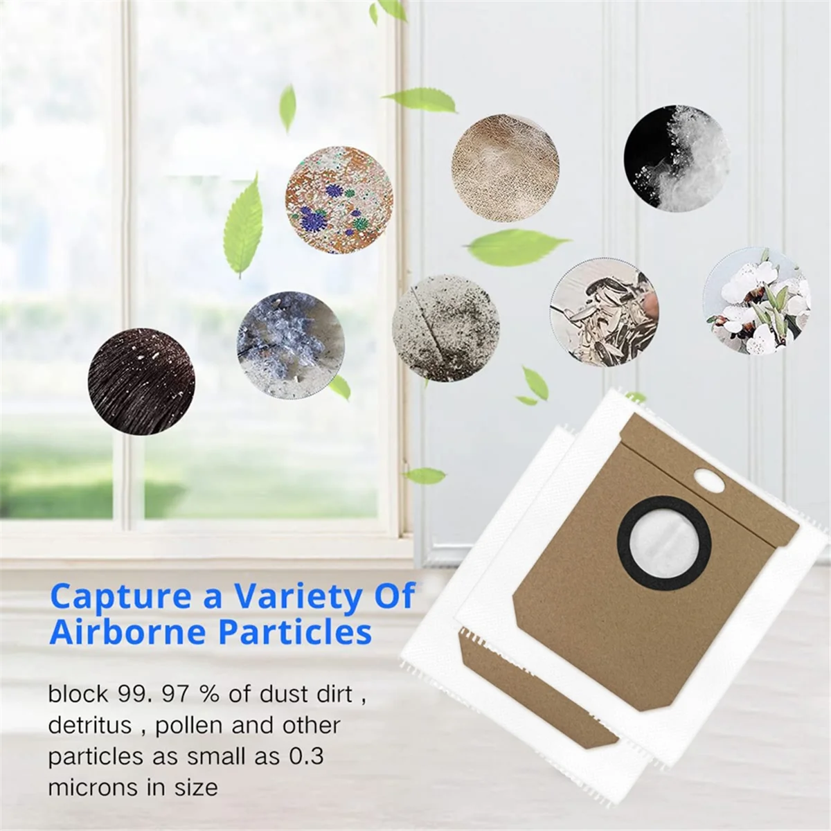 Sacs à poussière pour balayeuse 7490 UlOscar Home/L20, accessoires conçus pour durer et travailler, 8 pièces