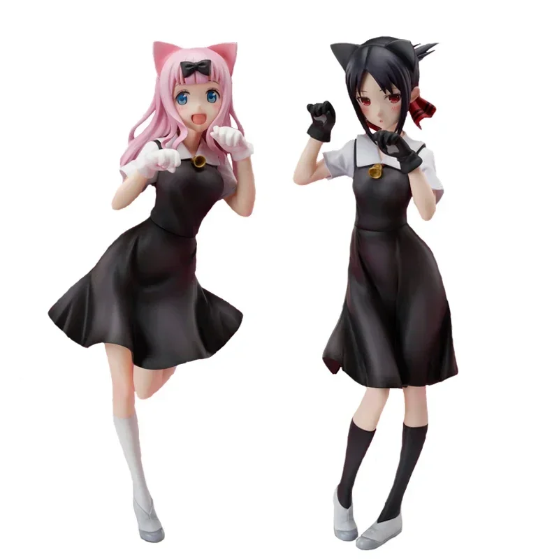 22CM Anime Game Figure  Kaguya-sama Love is War Fujiwara Chika Rabbit Model Dolls Toy Gift Collect Boxed Ornaments PVC Material