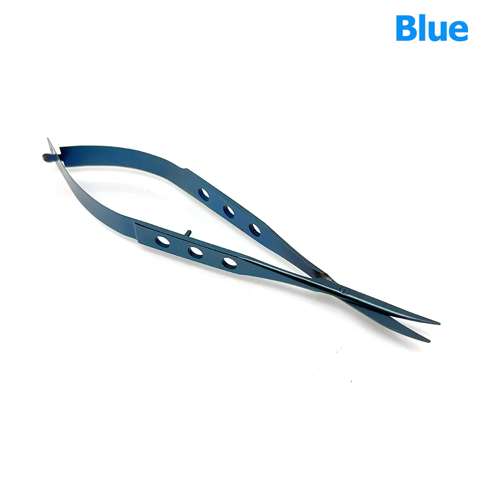 

Stainless Steel Titanium Eye Micro Scissors Blunt Curved Head Conjunctival Ophthalmic Dental Instruments