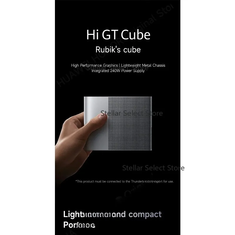 Cartão e fonte de alimentação 2 em 1 XT GDDR6 Hi GT Cube GPU Gráficos discretos