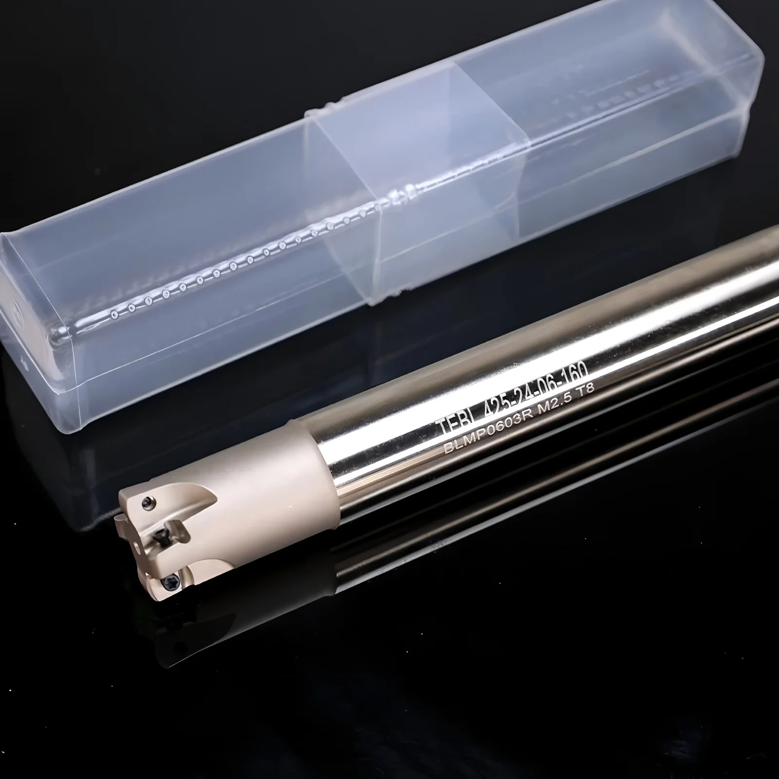 BLMP0603R Fast Feed Indexable End Mill, R1.6 Insert for CNC Roughing & 4-Flute Precision Machining, High Efficiency Tool