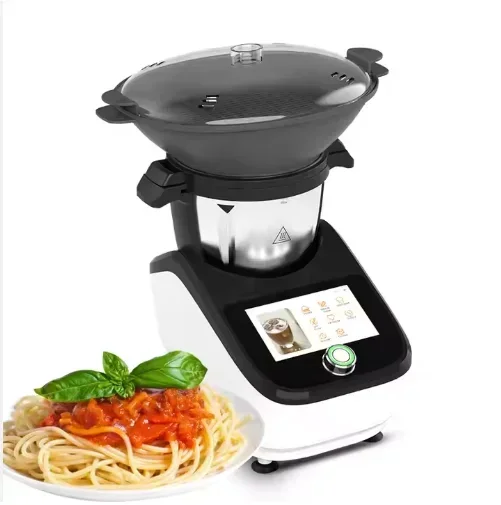 For SUPER TM6 Thermomixe Fully automatic  Multifunctional Home cooking robot  Robot Chopper Smart Food Processors  black color