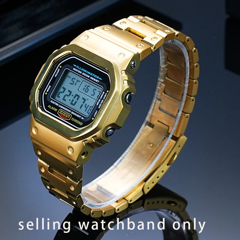 Для Casio маленький квадратный DW5600 GW-B5600 GW-M5610 модифицированный корпус из титанового сплава часы с чехлом DIY браслет мужской браслет доступ