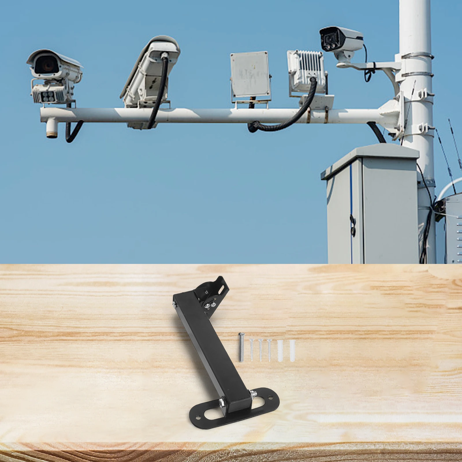Wall Corner Mount Bracket Long Rotatable For CCTV Camera Security Surveillance Holder 20cm 35cm 40cm  Wall Corner