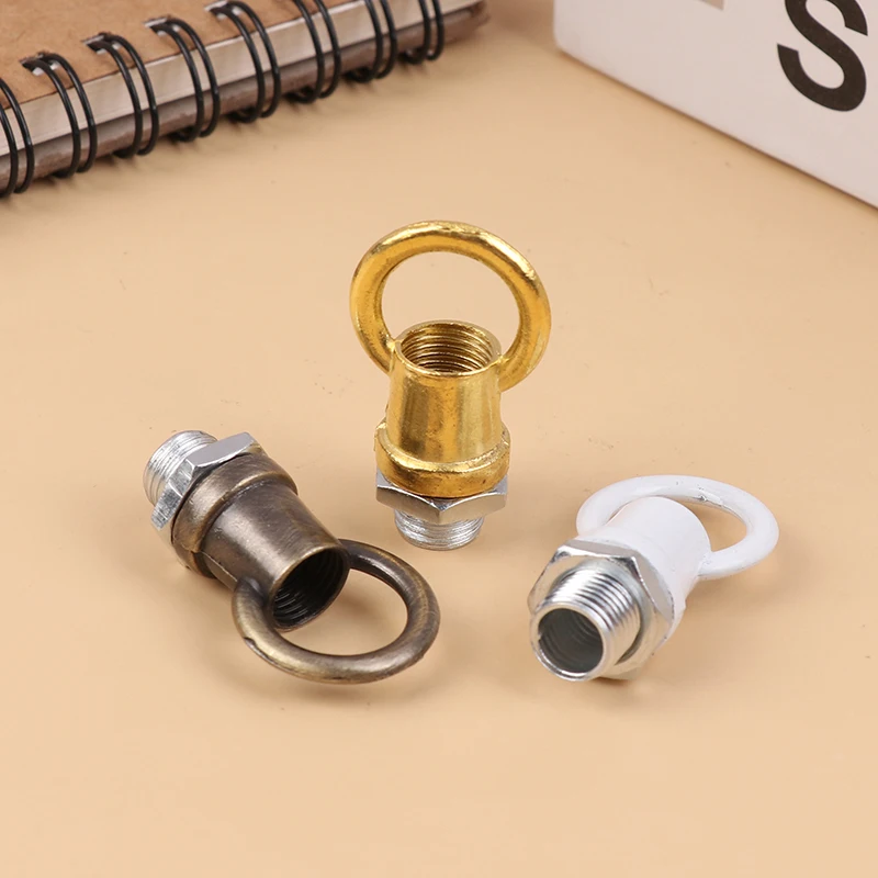 ตะขอไฟเรโทร M10 10มม. วินเทจโลหะเพดานกุหลาบโคมไฟระย้าฐานแสงอะแดปเตอร์ที่เหมาะสม
